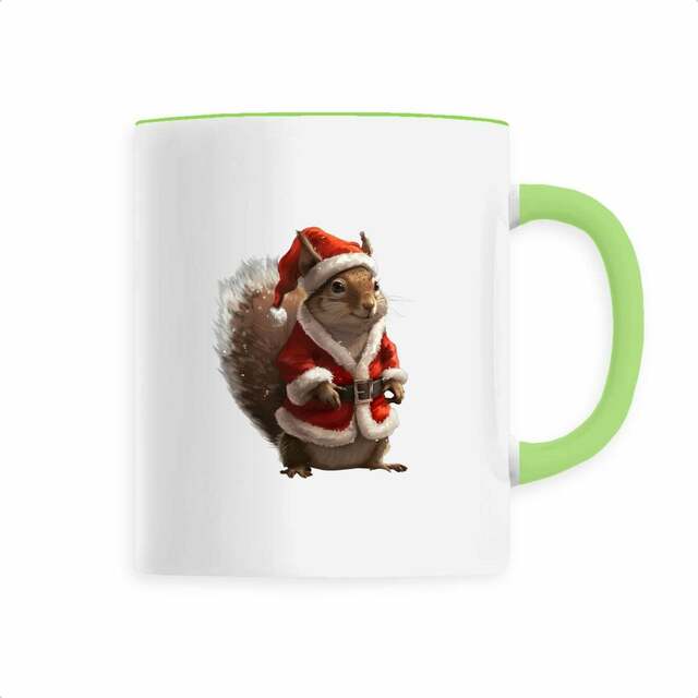 Image back Mug céramique écureuil Noël - Un régal pour les fêtes
