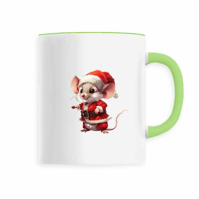 Image back Mug céramique souris noël - Un charme festif à votre table