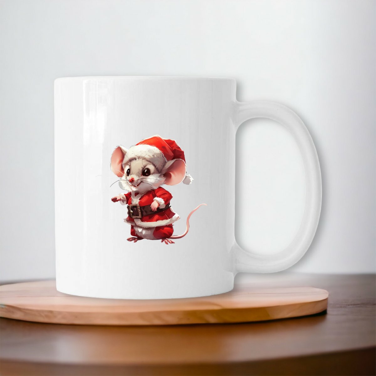 Image front Mug céramique souris noël - Un charme festif à votre table