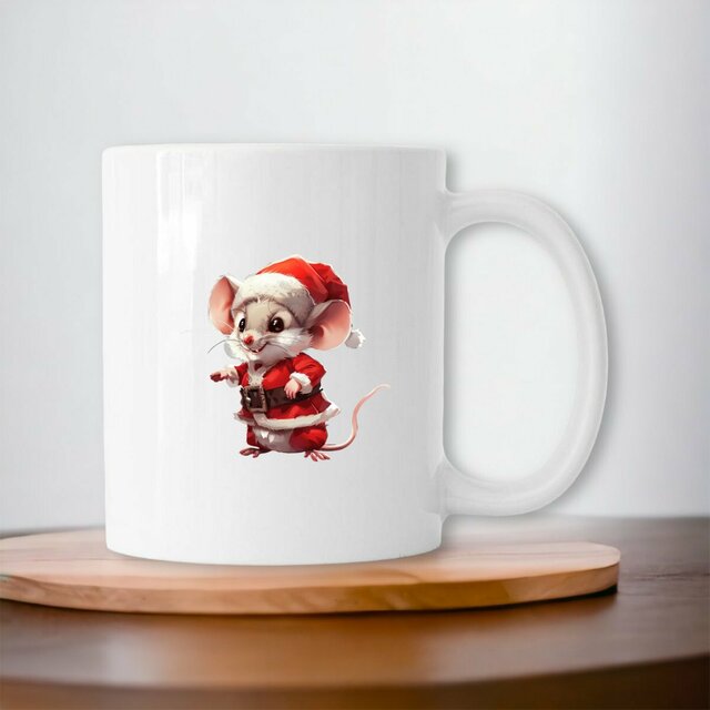 Image front Mug céramique souris noël - Un charme festif à votre table