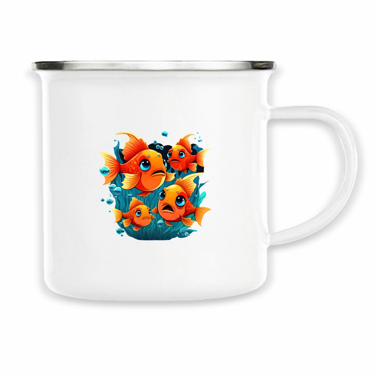 Image front Mug métal goldfish