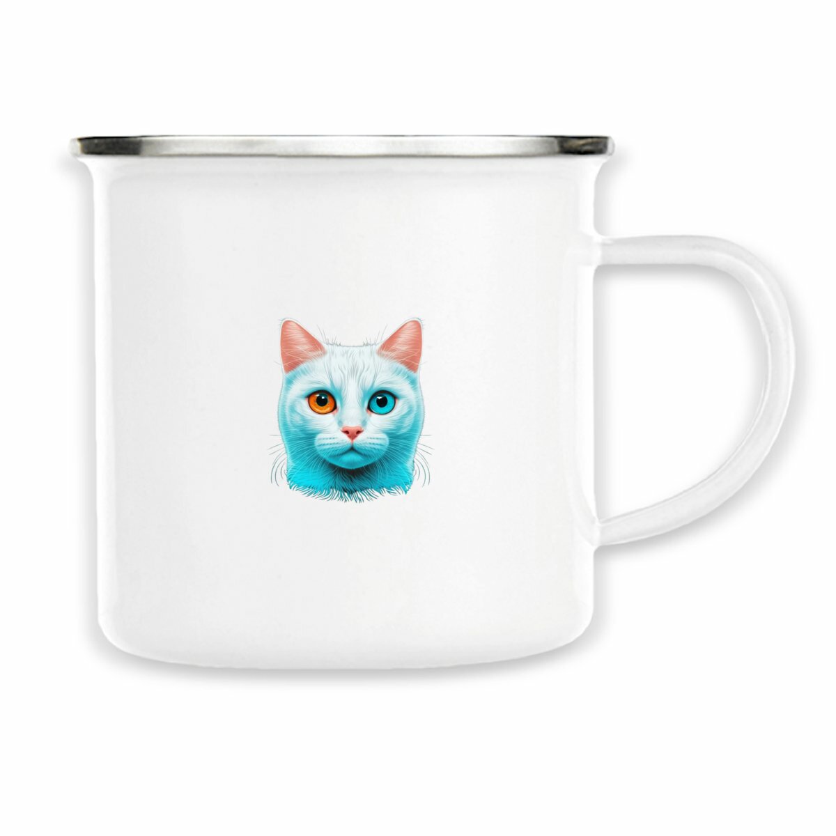 Image front Mug métal chat