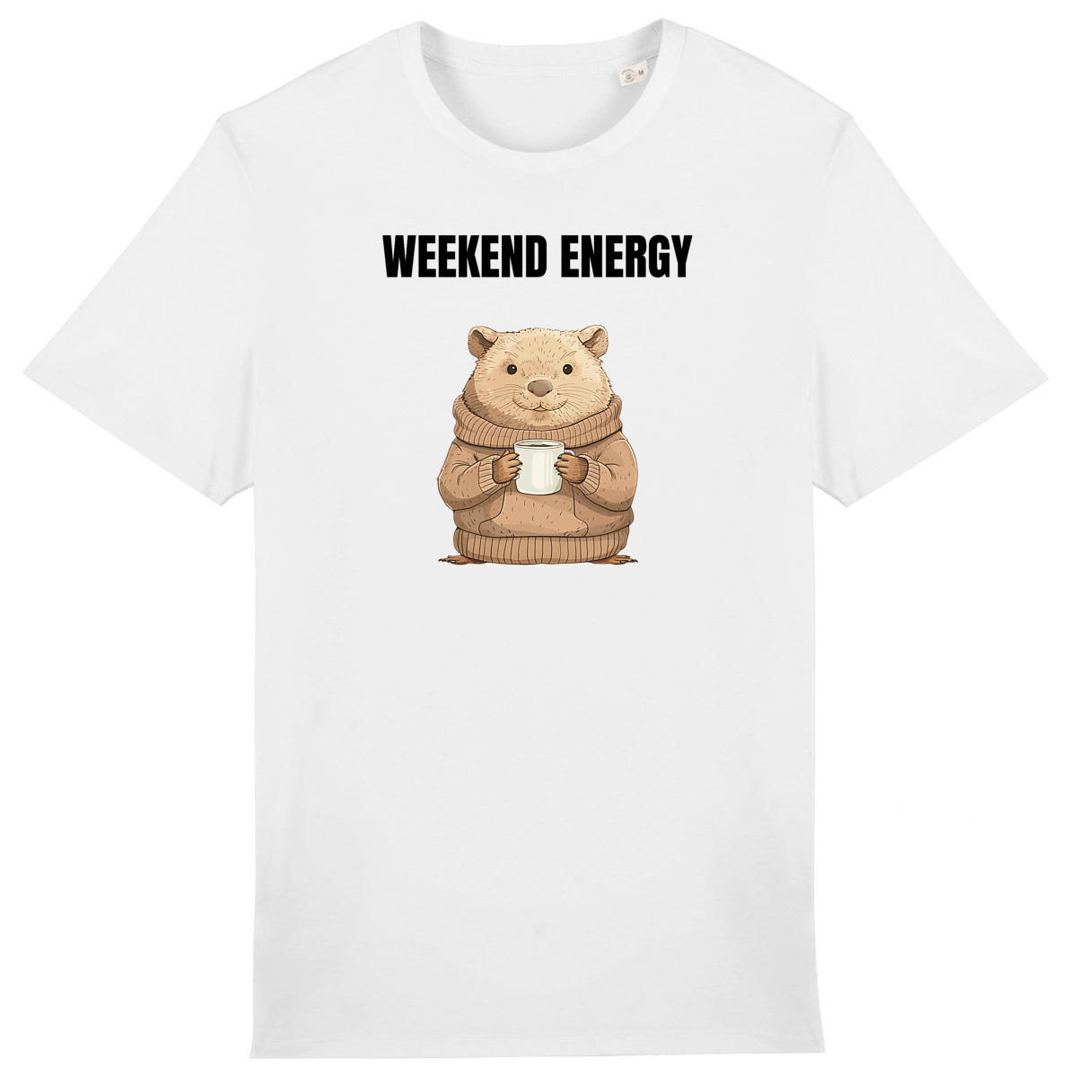 Image back T-shirt Unisexe épais: Embrace Your Weekend Energy Beaver