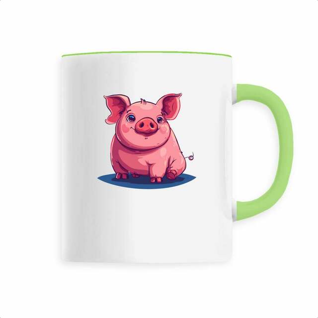 Image front Mug céramique cochon mignon