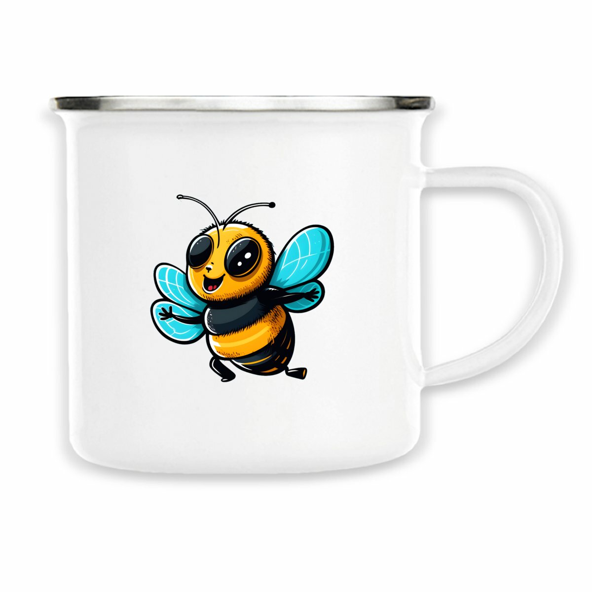 Image front Mug métal abeille