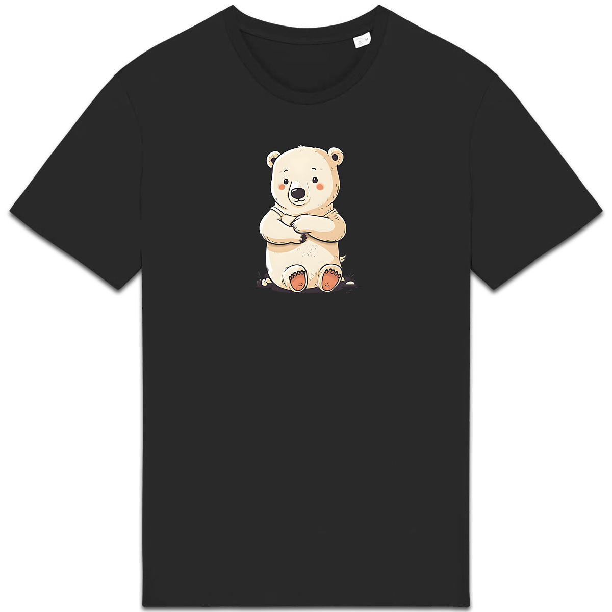 Image back T-shirt Unisexe épais ourson