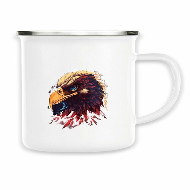 Image front Mug métal aigle