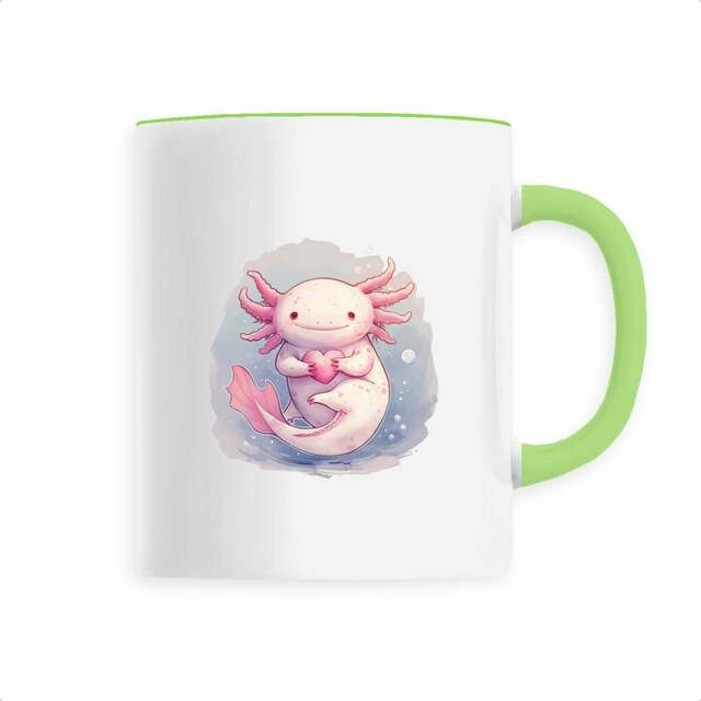 Image back Mug céramique Axolotl Mignon : Un Instant de Douceur