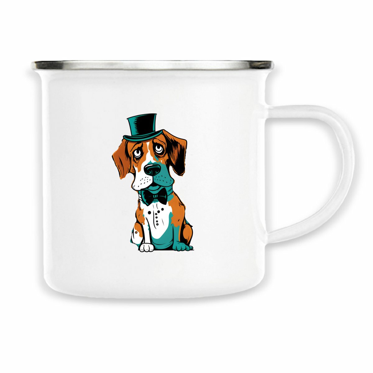 Image front Mug métal chien