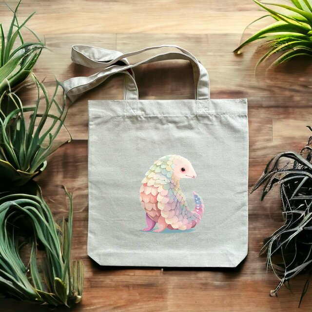 Image front Totebag épais avec Pangolin Mignon - Un Accessoire Unique