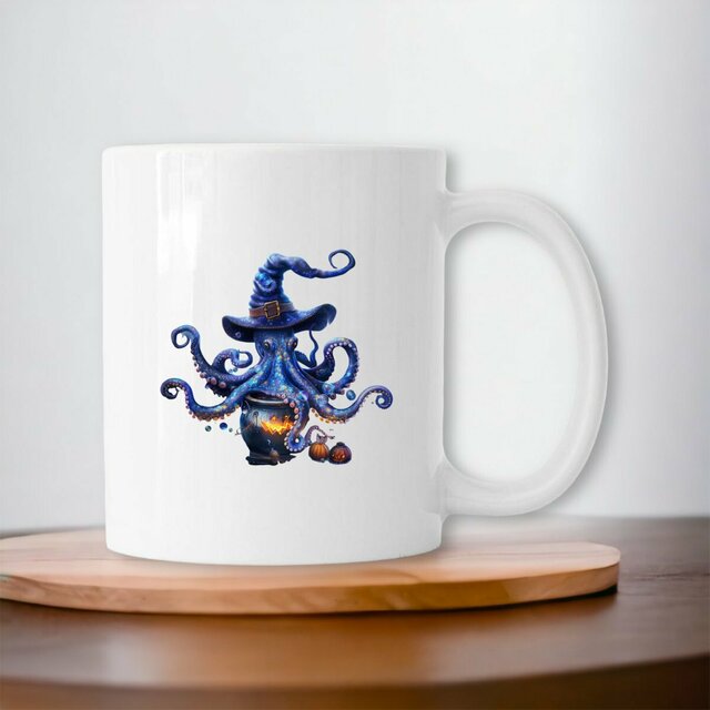 Image front Mug céramique Pieuvre Halloween