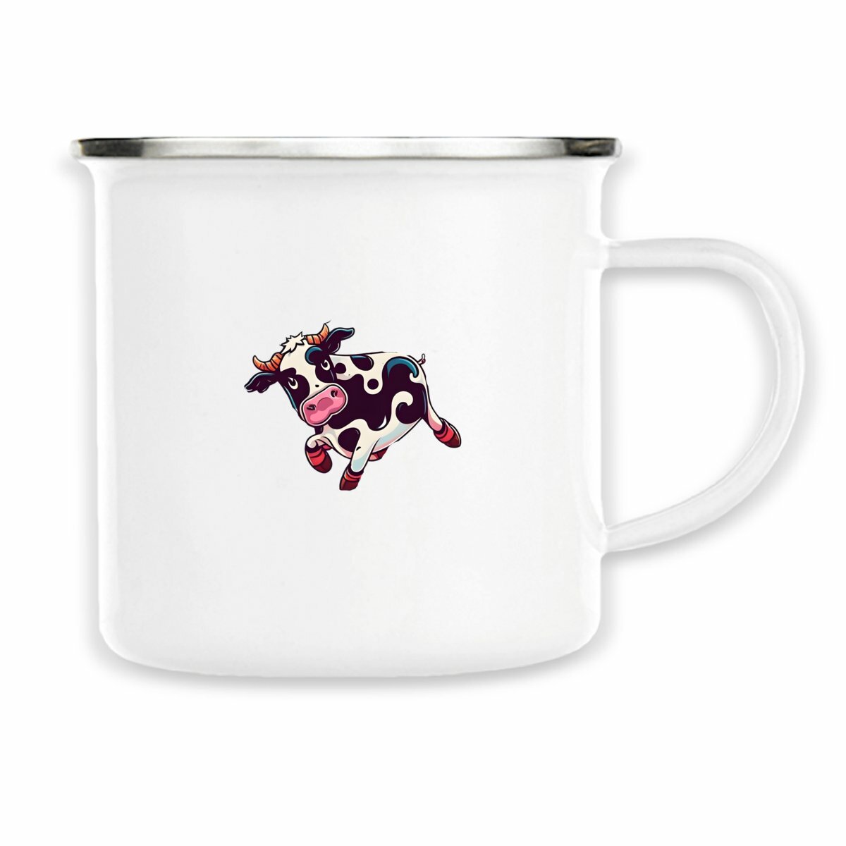Image front Mug métal vache
