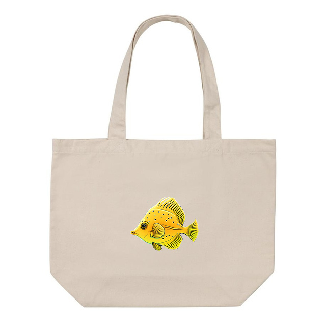 Image front Shopping bag fish yellow