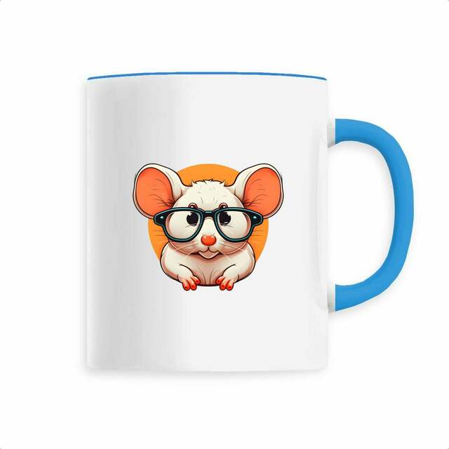 Image back Mug céramique souris rigolote