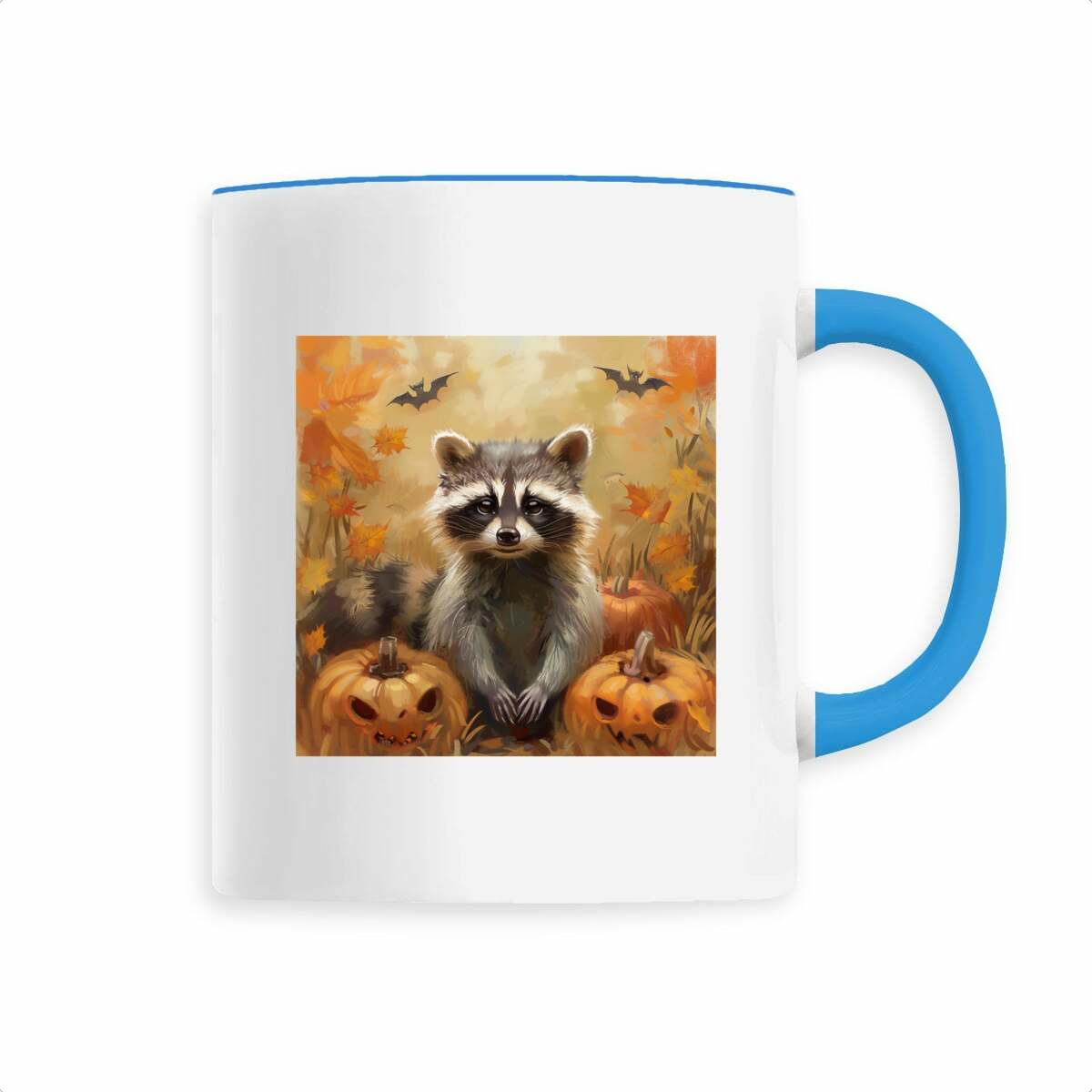 Image back Mug céramique raton-laveur Halloween