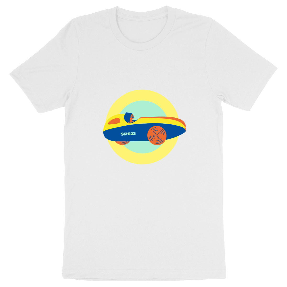 Image back SPEZI Shirt aus Bio-Baumwolle, Unisex, Velomobil