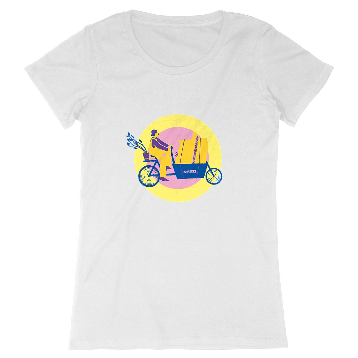 Image back SPEZI Premium Shirt aus 100% Bio-Baumwolle, Damen, Cargobike