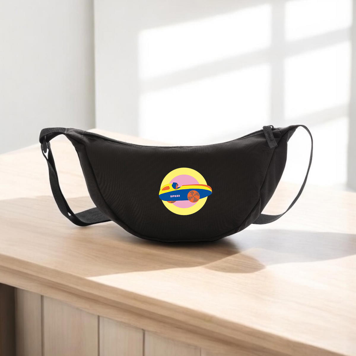 Image front Hüfttasche aus recyceltem Polyester, Velomobil