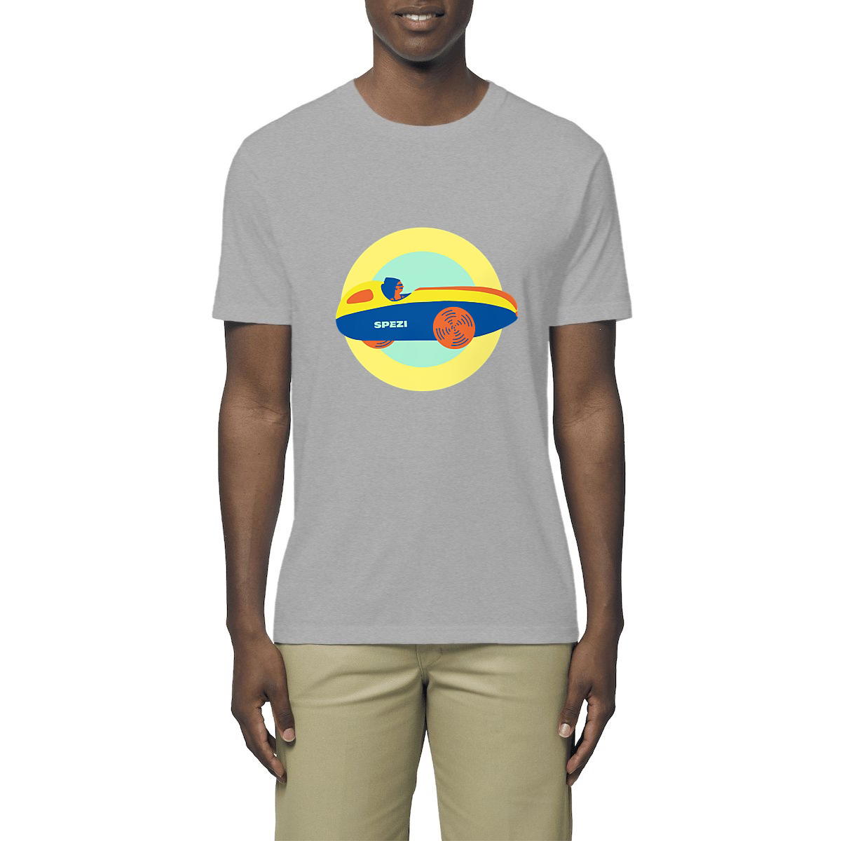 Image front SPEZI Shirt aus leichter Bio-Baumwolle, Unisex, Velomobil