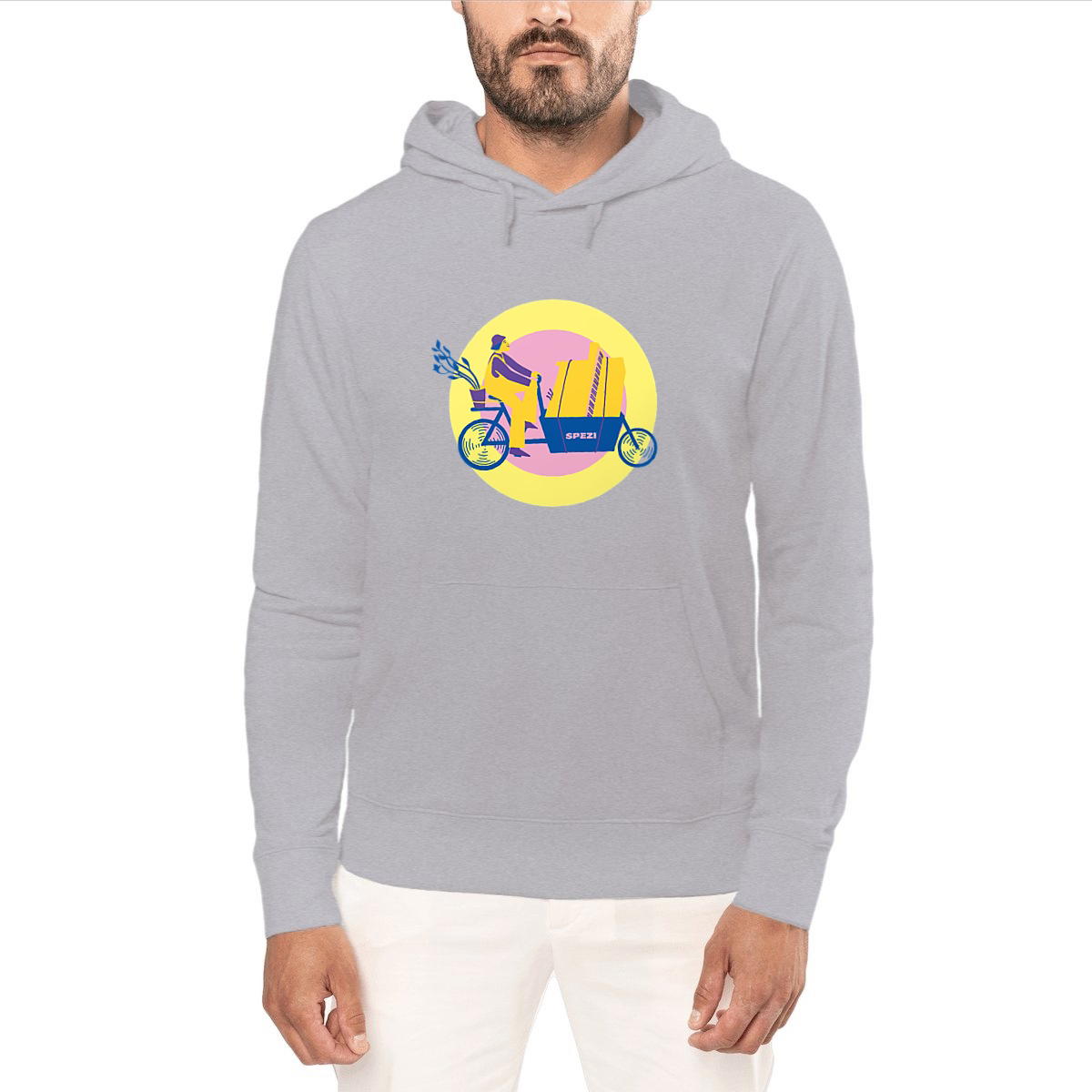 Image front SPEZI Hoodie aus Bio-Baumwolle, Unisex, Cargobike