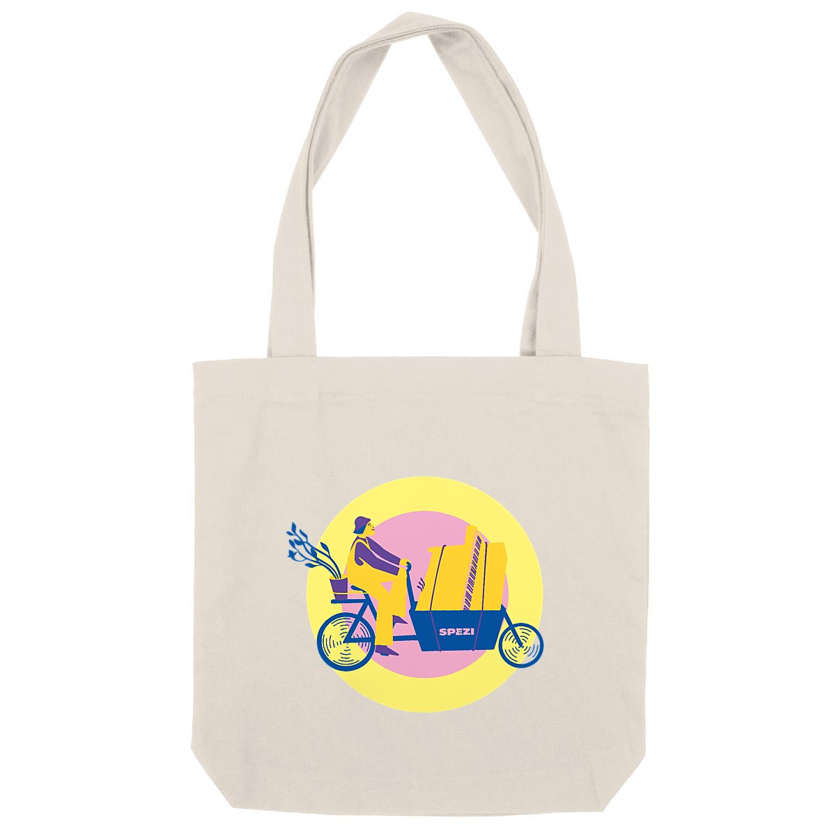 Image front SPEZI Tasche aus recycelter Baumwolle, Cargobike