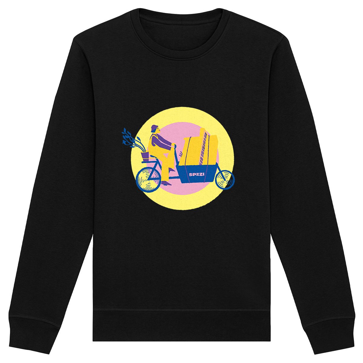 Image back SPEZI Sweatshirt aus Bio-Baumwolle, Unisex, Cargobike