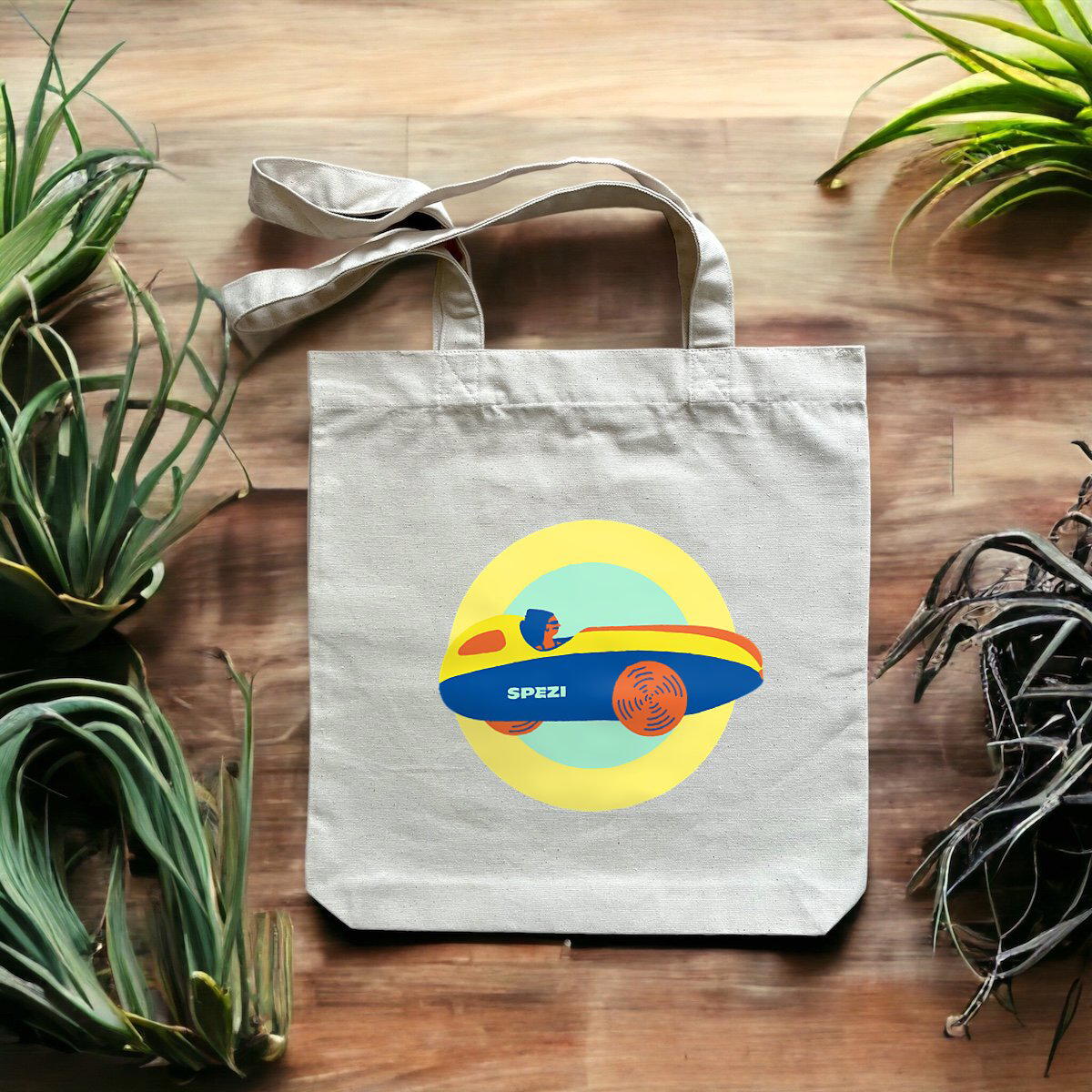 Image front SPEZI Tasche aus recycelter Baumwolle, Velomobil