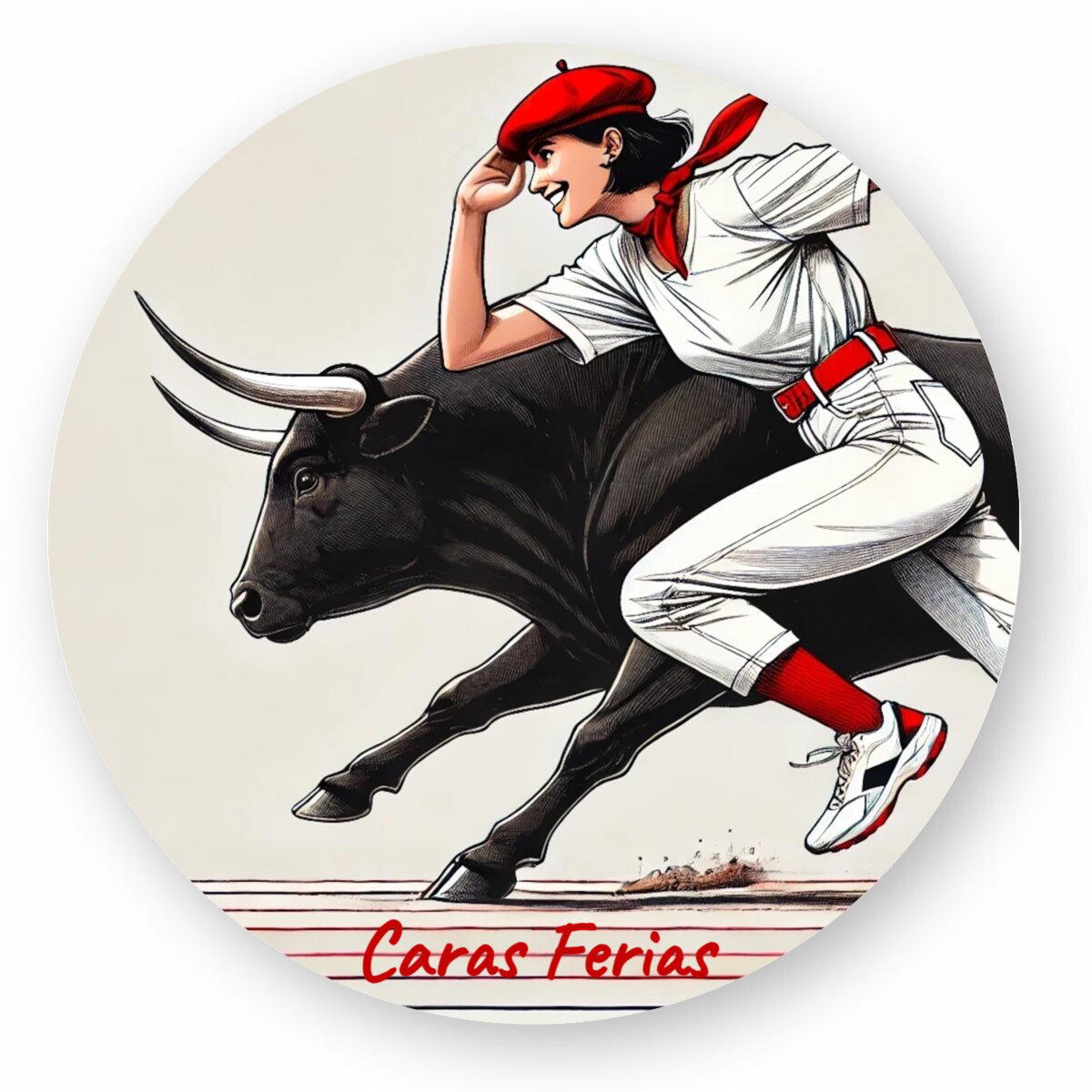 Image front Caras Ferias - Autocollant