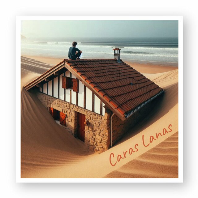 Image front L'homme sur le toit - Autocollant