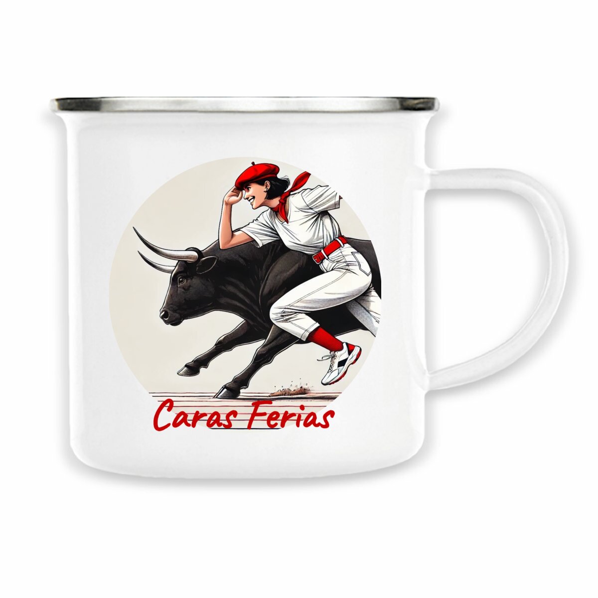 Image back Caras Ferias - Tasse métal