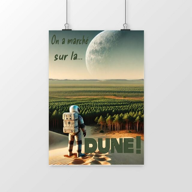 Image front On a marché sur la dune - Poster