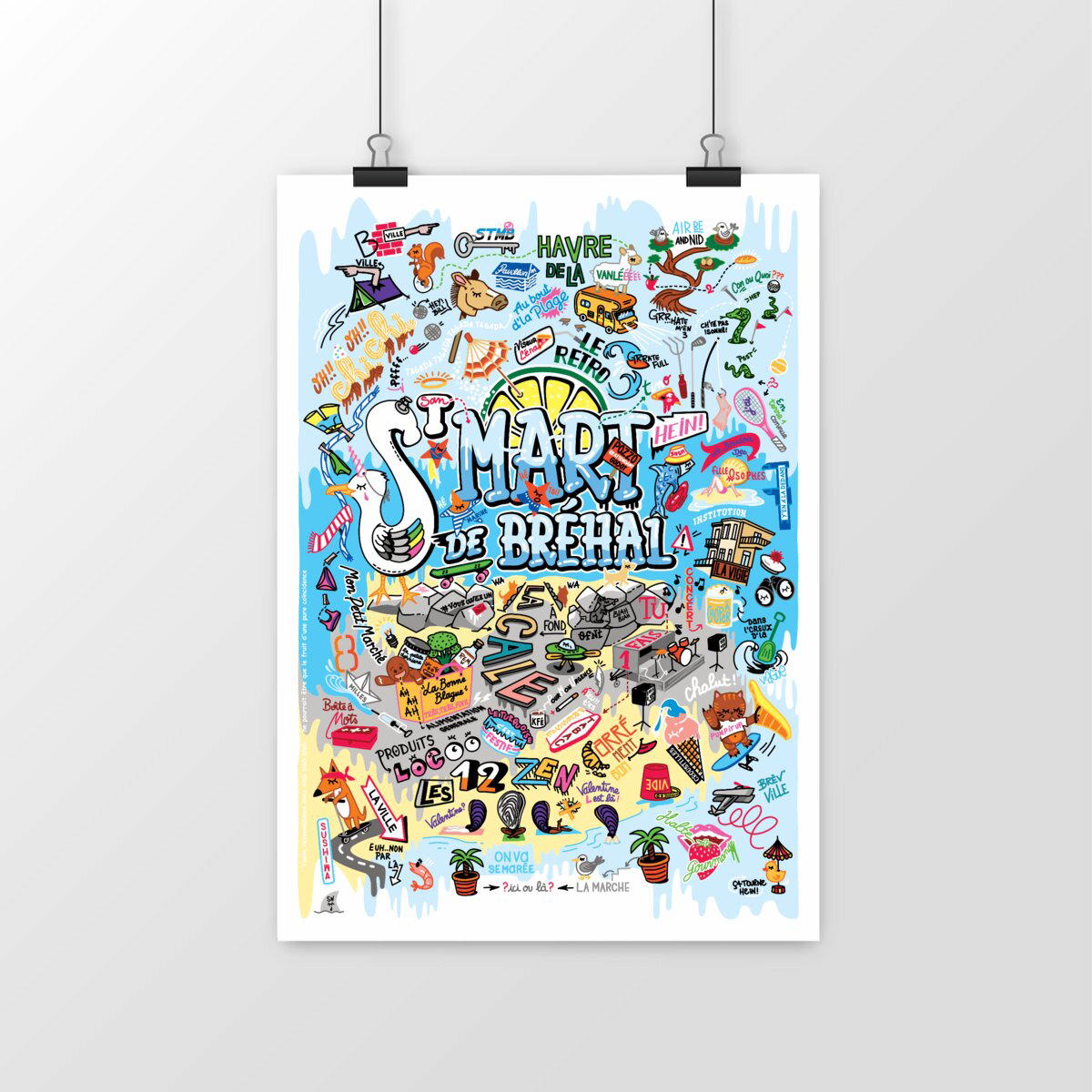 Image front Poster vertical : Voyage humoristique à Saint-Martin de Bréhal