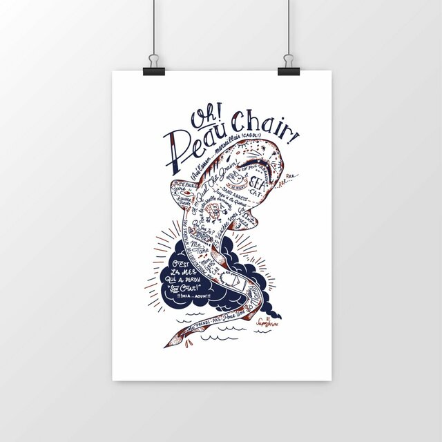 Image front Poster vertical : Roussette, petit requin, saumonette rebelle nocturne