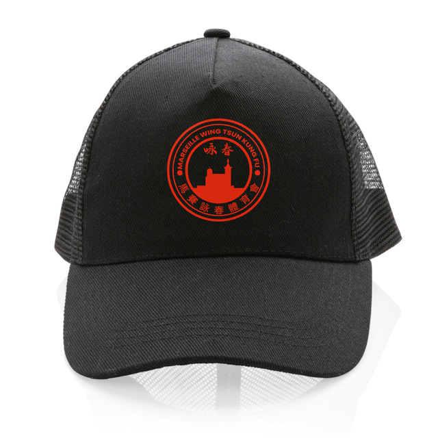 Image front MWT casquette trucker noire