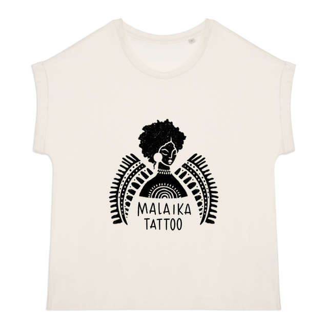 Malaika Tattoo - T-shirt with cuffed sleeves - Image