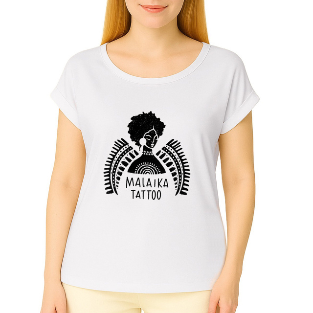 Malaika Tattoo - T-shirt with cuffed sleeves