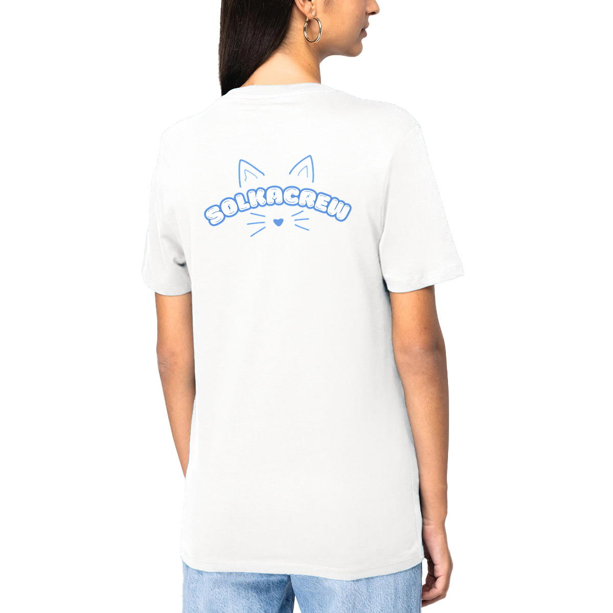 T-Shirt Chat Bleu SolkaCrew