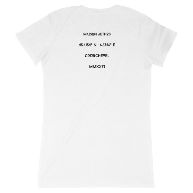 Image back T-shirt Femme AETHOS X COURCHEVEL - Maison Aethos