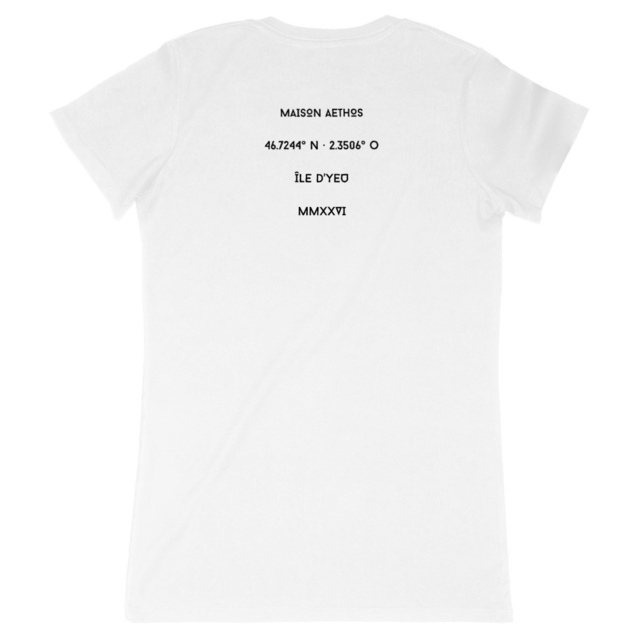 Image back T-shirt Femme AETHOS X L'ÎLE D'YEU - Maison Aethos