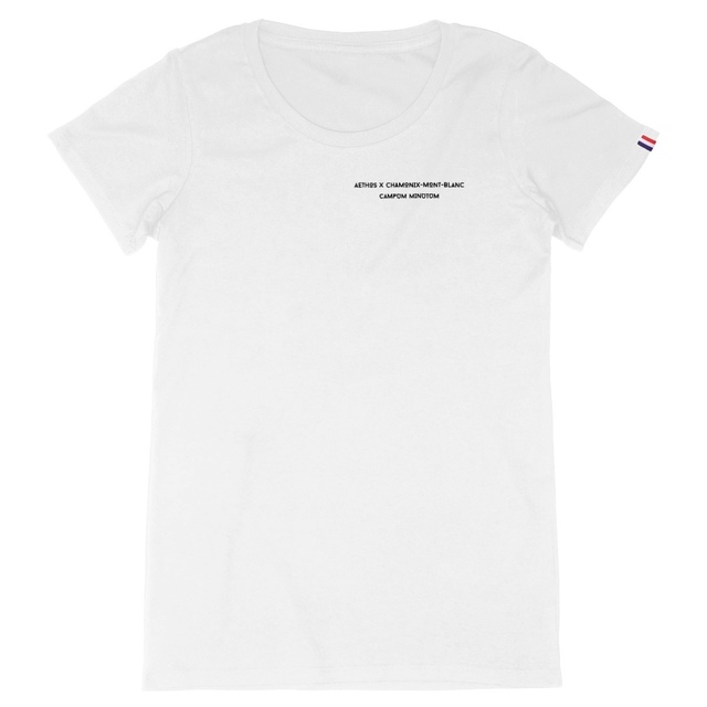 Image front T-shirt Femme AETHOS X CHAMONIX-MONT-BLANC - Maison Aethos