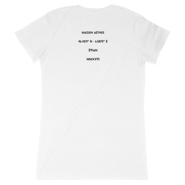 Image back T-shirt Femme AETHOS X ÉVIAN-LES-BAINS - Maison Aethos