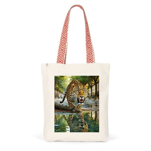 Image back ToteBag Ethnique LEOPARD