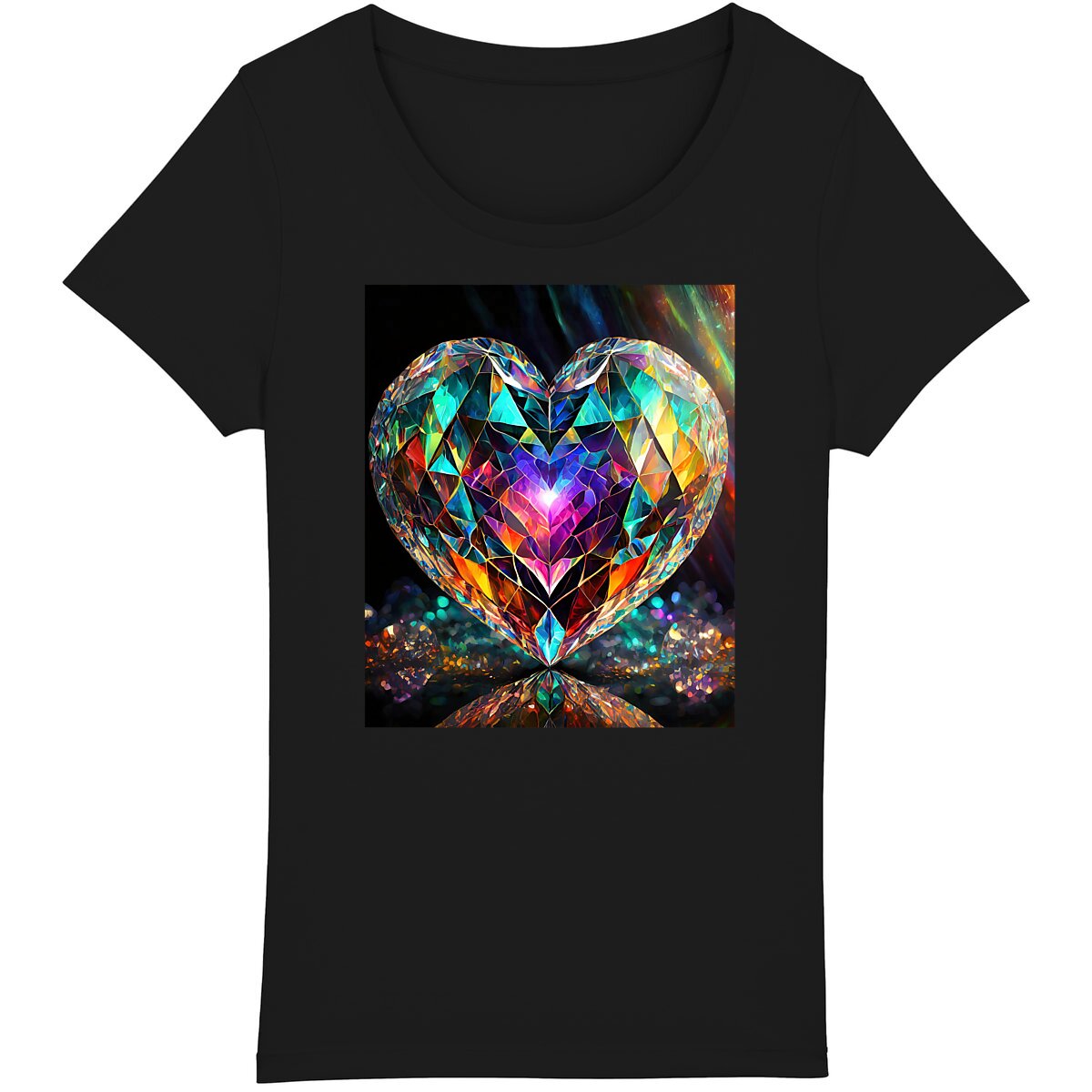 Image back Tee-Shirt Femme "Diamond Heart"