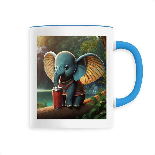 Image back Mug I'm Cute Elephant