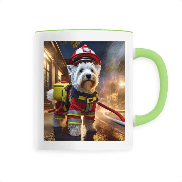 Image front Westie Fire Dog