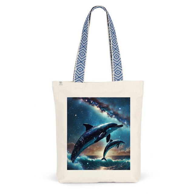 Image front ToteBag Space Dolphins