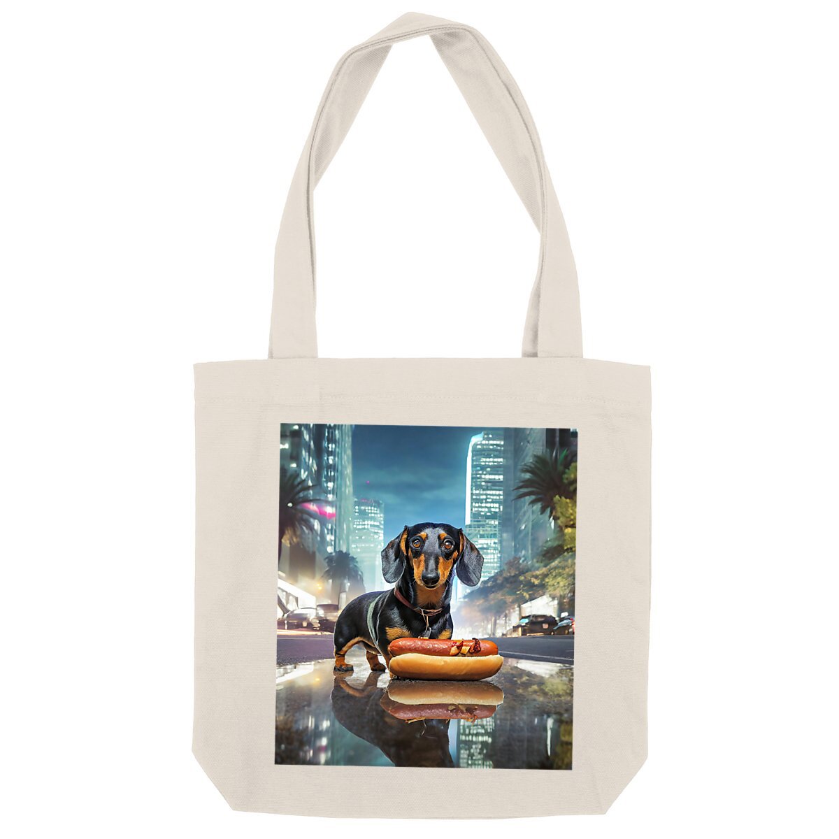 Image front ToteBag épais Who's the Sausage ?