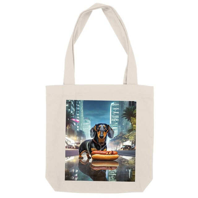 Image front ToteBag épais Who's the Sausage ?