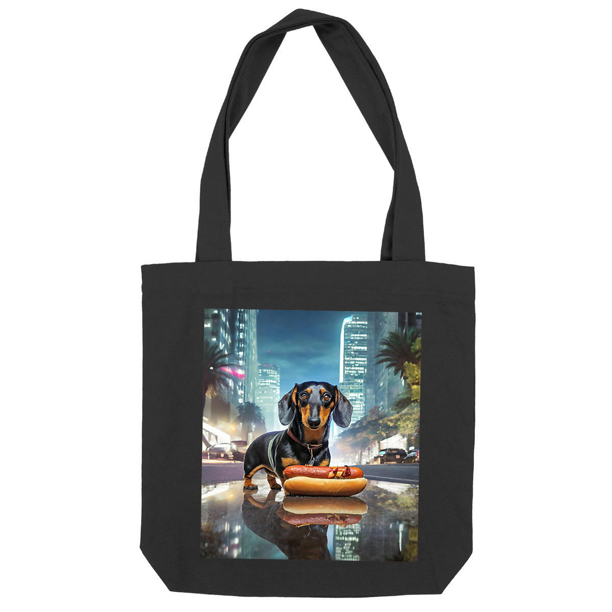Image back ToteBag épais Who's the Sausage ?