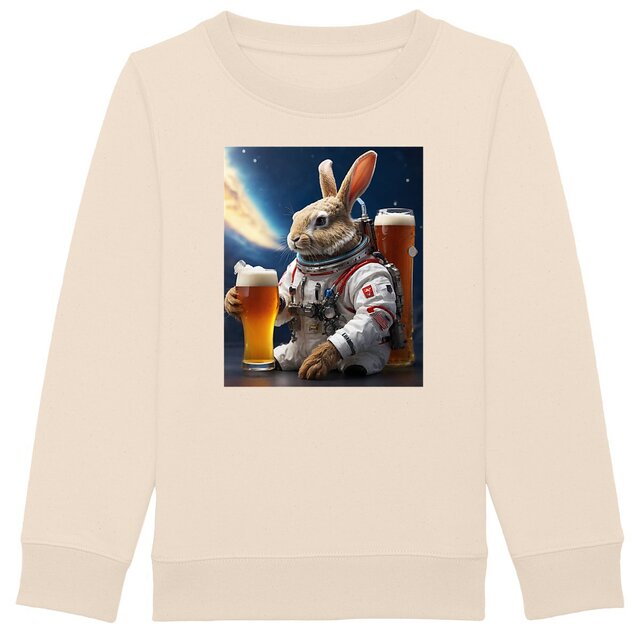 Image front Sweat Shirt Enfant Rabbit Loves Beers